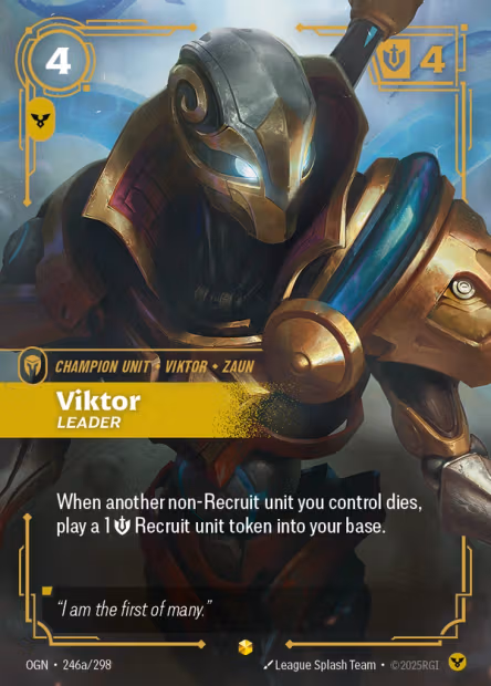 Viktor, Leader Alternate Art card, OGN-246a/298